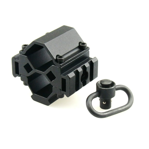 TACFUN Mossberg 500 Remington 870 BR Mount & QD Sling Swivel for Flashlight and Laser
