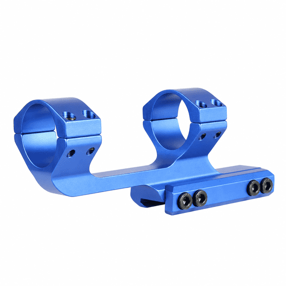 TACFUN Slim Offset Cantilever Scope Mount, 1 Inch to 30mm, Blue, With Inserts