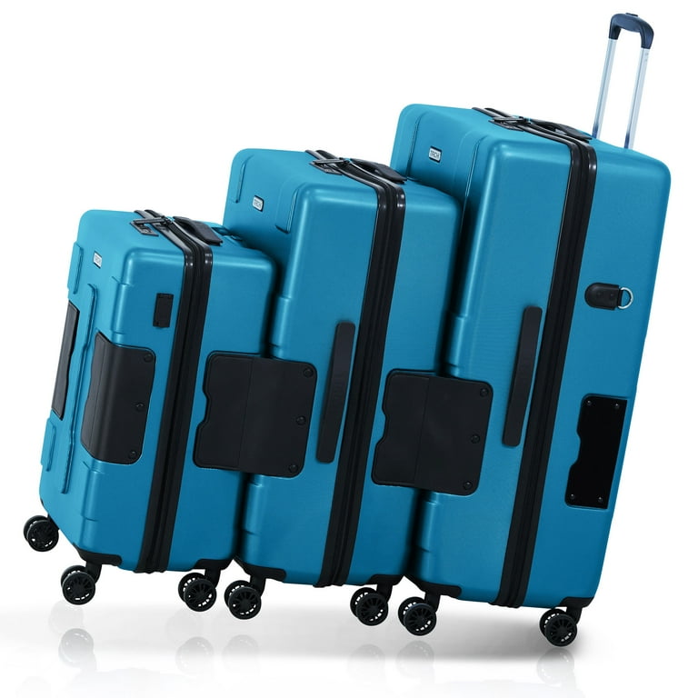TACH V3 Large 3 Piece Connectable Hardside Carry-On Suitcase Set