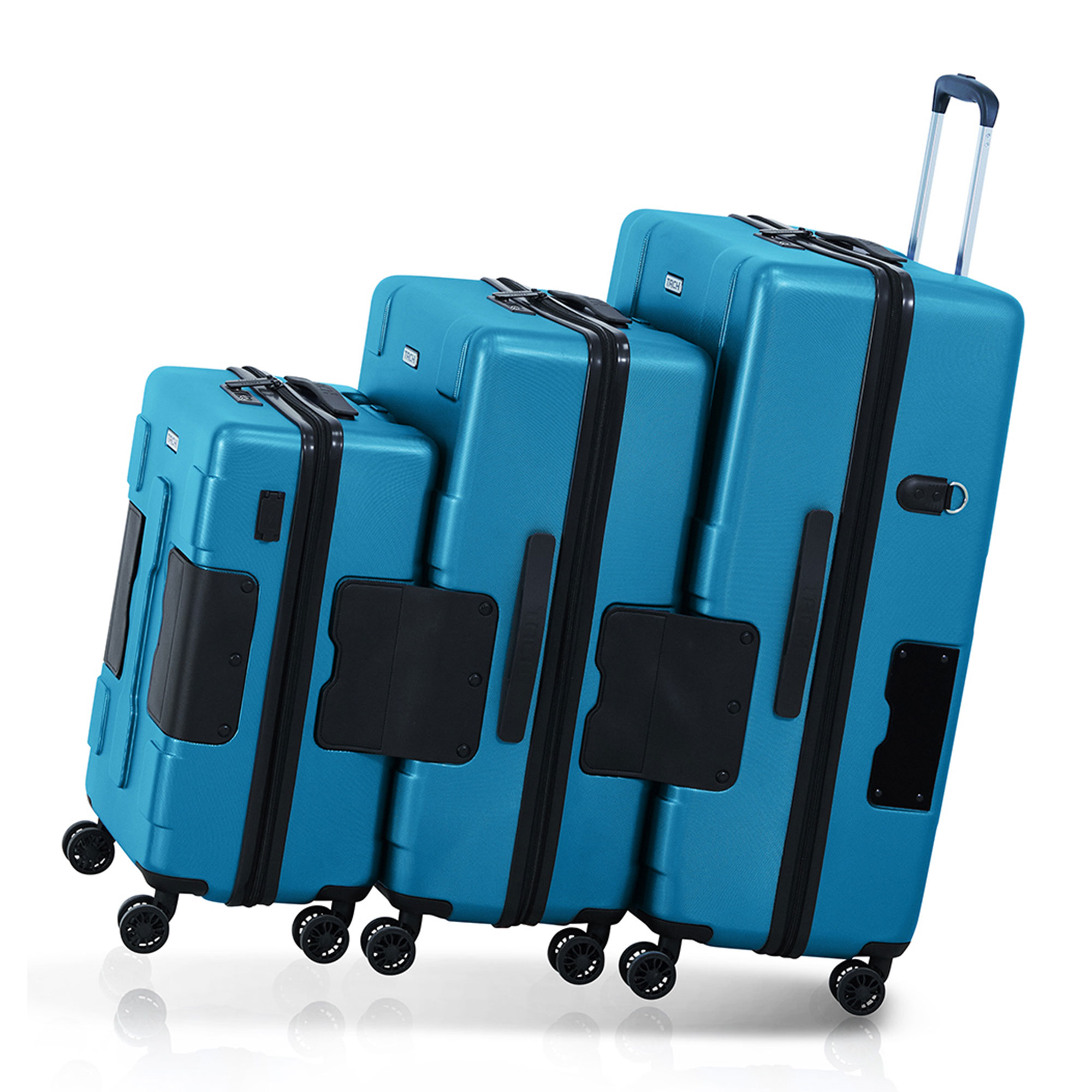 TACH V3 Connectable Hardside Luggage Set, 3 Piece Set, Sky Blue