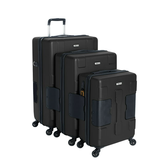 TACH V3 Connectable Hardside Spinner 3 Piece Suitcase Luggage Set