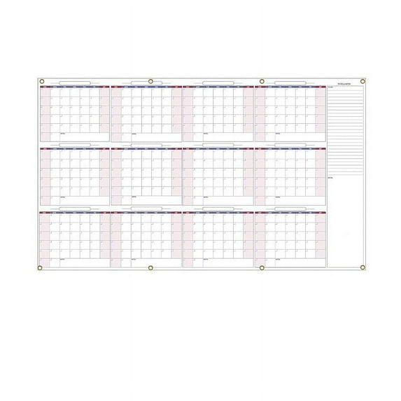 TACILIP 34 X 59 Inch Oversized Erasable Wall Calendar Planner Undated Planner Office Supplies, Gifts for Women