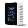 thumbnail image 1 of TACILIP 5 In 1 Quality Monitor Indoor Detector HCHO TVOC Tester with Temperature and Humidity Sensor Rechargeable LED Display Quality, Gifts for Men, 1 of 6