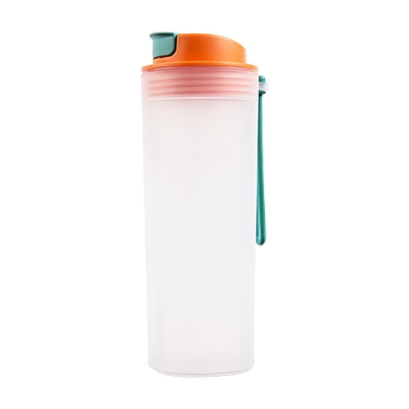 TACILIP 550ml Solitary Layer Rocking Sports Portable Handheld Fitness Cup Water Plastic Cup Protein Powder Cup Gift Milkshakes Cup Girl Water Bottle, Mom Gifts