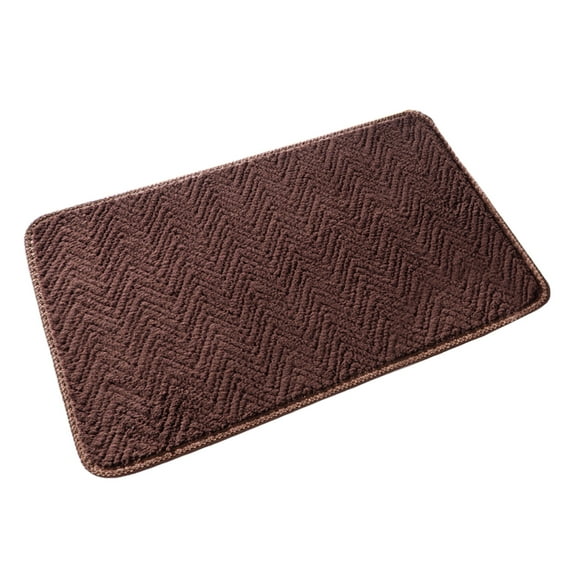 TACILIP Bathroom Accessories, Living Room Bedroom Straight Plush Carpet Floor Mats Bathroom Absorbent Non-slip Mats Kitchen Foot Mats Feature: Material: Plush Color: Gray, Gold, Red, C