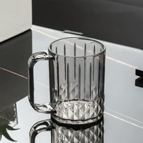 TACILIP Bathroom Accessories, Striped and Extravagant Mouthwash Cup Household Transparent Plastic Cups with Holes Tooth Tank Tooth Cup Brush High-color Couple Wash Cup, Mom Gifts