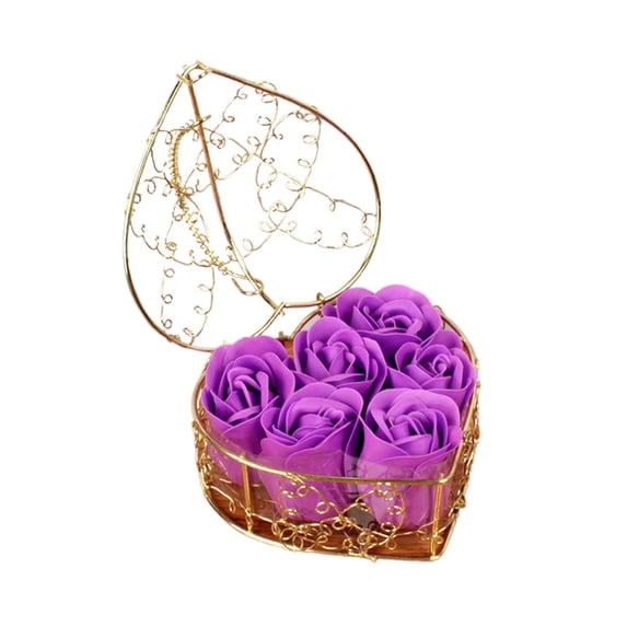 TACILIP Bathroom Decor, 6 Rose Soap Flower Gift Box Valentine's Day Gift Birthday Gift Simulation Soap, Home Gifts