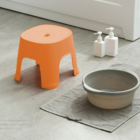 TACILIP Bathroom Small Stool Plastic Stool Stool Home Stepping Nonslip Thickened Plastic Stool Baby Low Stool Bathing Stool Office Supplies, Housewarming Gifts