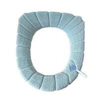 TACILIP Bathroom Soft Thicker Warmer Stretchable Washable Cloth Toilet Seat Cover Pads Cleaning Supplies, Gifts for Women