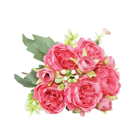 TACILIP Beautiful Artificial Silk Fake Flowers Wedding Valentines Bouquet Bridal Decor Artificial Flowers, Men Gifts