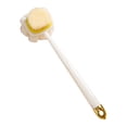 thumbnail image 1 of TACILIP Brushes, Long Handle Double-sided Scrub Brush, Soft Bristle Brush, Shower Tool, 2-in-1 Bath Brush, Ball Flower Bath Brush, Rub Back Brush, Cleaning Supplies, 1 of 3