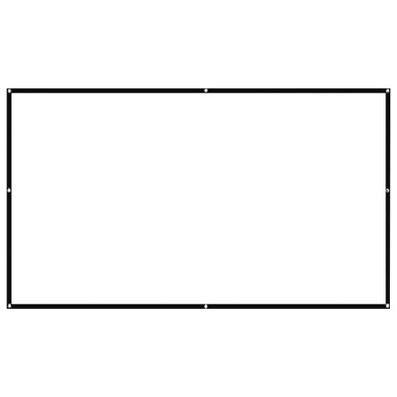 TACILIP Camping, Projector Screen Movie Projector Screen 16:9 Foldable and Portable AntiCrease Indoor Outdoor Projection Double Sided Video Projector Screen for Home, Party, Gifts for Women