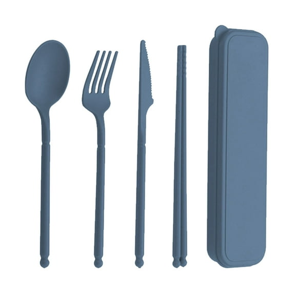 TACILIP Camping, Wheats Straw Knife, Fork and Spoon Three-piece Set, Camping Out Convenient Tableware Set, Student's Tableware Gifts, Outdoor Sports Equipment Camping Accessories Travel
