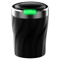 TACILIP Car Accessories, Car Ashtray With Light Press Open Cover Night Light Can Accommodate 60-80 Cigarettes Car Ashtray, Gifts for Father