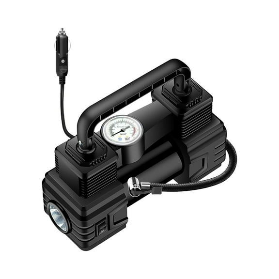 TACILIP Car Accessories, Tire Inflator Portable A-ir Compressor A-ir Pump For Car Tires 12V Auto Tire Pump With Digital Pressure Gauge With Emergency LED Light, Gifts for Father