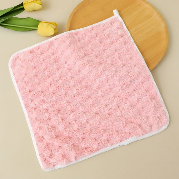 TACILIP Children's Squares Towel Handkerchief Towel Clouds Grids Wash Faces Soft Skin-friendly Absorbent Multi-use Small Towels Towels for Bathroom, Mom Gifts