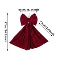 thumbnail image 1 of TACILIP Christmas Decor, Christmas Burgundy Velvet Bow Decorative Hanging Ornament, Mom Gifts, 1 of 6