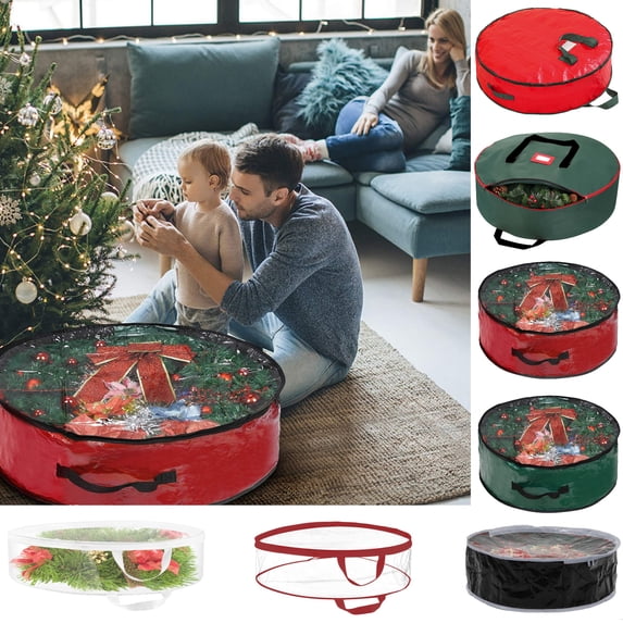 TACILIP Christmas Gifts, 36in Christmas Wreath Storage Bag with Carry Handles Waterproof Clothes Storage Bag Moving Bags, Mom Gifts