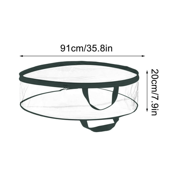 TACILIP Christmas Wreath Storage Bag - 36in Clear Garland Holiday Container, Mom Gifts