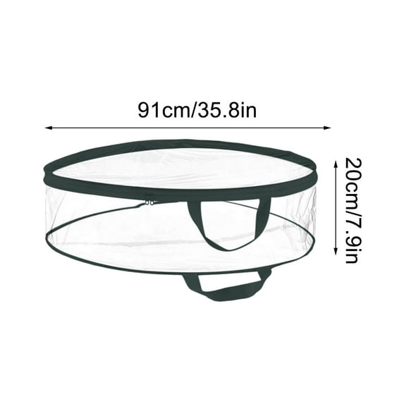 TACILIP Christmas Wreath Storage Bag - 36in Clear Garland Holiday Container, Mom Gifts