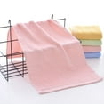 thumbnail image 1 of TACILIP Cleaning Supplies, 11.8x23.6in Bamboos Fiber Solid Color Wrapped Towel Soft Absorbent Cleansing Face Wash Bath Towel Housewarming Gifts, 1 of 5
