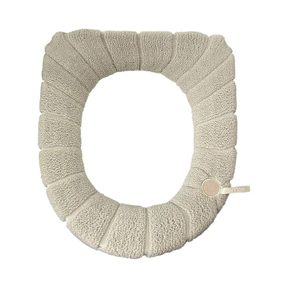 TACILIP Cleaning Supplies, Bathroom Soft Thicker Warmer Stretchable Washable Cloth Toilet Seat Cover Pads, Gifts for Him