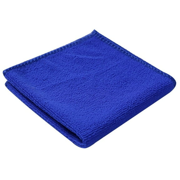 TACILIP Cleaning Supplies, Blue Hand Towels Dry Shower Towels Multipurpose Water Absorbent Soft Microfiber Towel Fast Drying Car Washing Tool for Cars Windows Dishes - Blue 11.8x11.8in