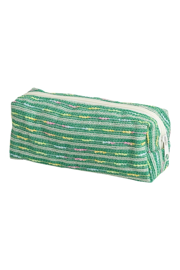 Corduroy Makeup Bag Vintage Stationery Pouch Solid Color Office Supplies Storage Bag Retro Fabric Cosmetic Bag, School Supplies
