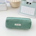 thumbnail image 1 of TACILIP Corduroy Solid Color Pencil Case Large Capacity Student Stationery Storage Bag Portable Makeup Bag High-end Handbag Organization and Storage, Gifts for Mom, 1 of 6