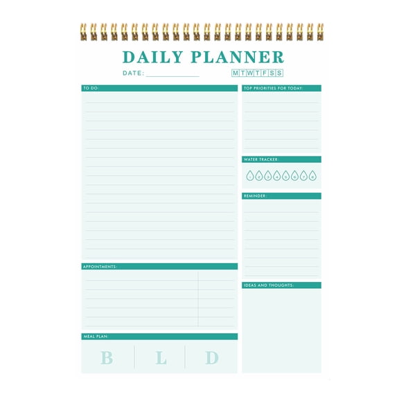 TACILIP Daily To-Do Notepad To-Do List Notepad Management Task Plan List Notebook Organizer for School Office Supplies Undated Agenda 52 Sheets School Supplies, Men Gifts
