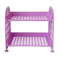 thumbnail image 1 of TACILIP Desk Organizer, Double-Layer Folding Storage Rack Concise Home Desktop Bathroom Shelf Cosmetics and Jewelry Storage Rack, 1 of 6