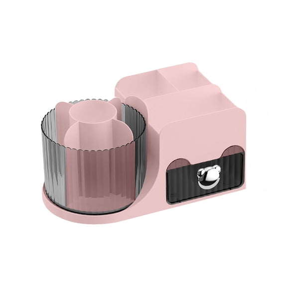 TACILIP Desktop Storage Box Lipstick and Cosmetics Storage Box Transparent Drawer Style Stationery and Pen Rack Office Accessories, Birthday Gifts