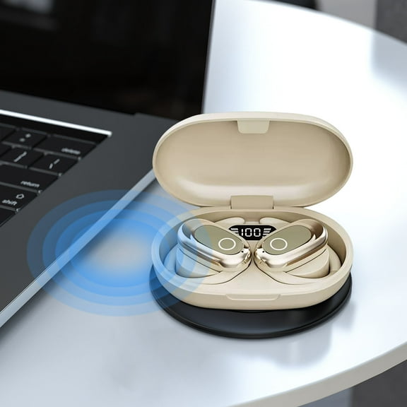 TACILIP Ear Buds, Good Quality Noise Cancelling Over The Ear Bluetooth Earphones with Extended Battery, Gifts for Women