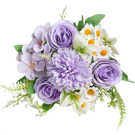 TACILIP Fake Flowers, Beautiful Artificial Silk Fake Flowers Wedding Valentines Bouquet Bridal Decor Home Decoration, Mom Gifts