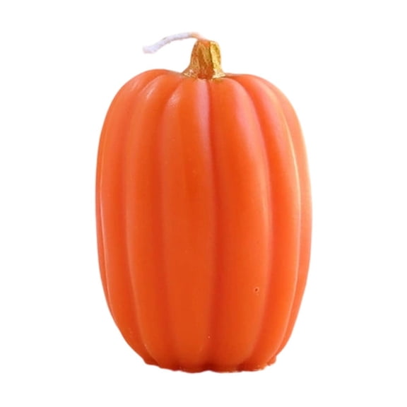 TACILIP Fall Decor, Halloween Pumpkin Scented Candle Handmade Simulated Pumpkin Candle Ambient Graceful Aromatherapy, Gifts for Men