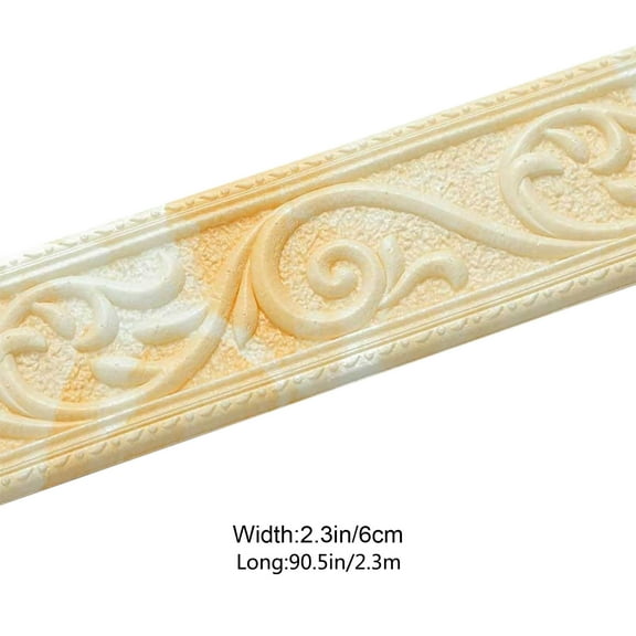 TACILIP Fall Decor, Thickened Self-adhesive Stereo Waist Line Background Wall Border Line Top Corner Line Decorative Wall Sticker, Mom Gifts