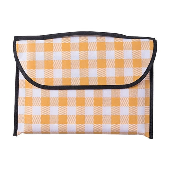 TACILIP Fashionable Portable Multifunctional Picnic Mat Colorful Plaid Outdoor Travel Must Have Camping Utensils, Mom Gifts