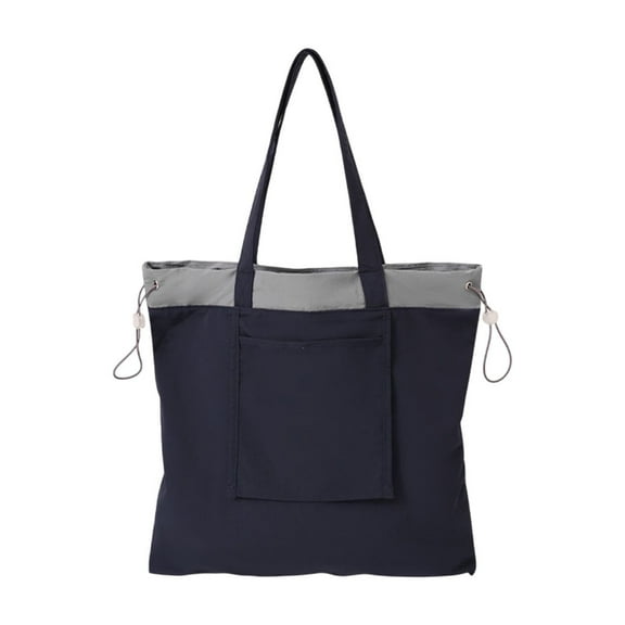 TACILIP Folding Drawstring Shopping Bag Outdoor Travel Nylon Organizer Student Shoulder Bag Shopping Bag Tote Bag for Women, Men Gifts