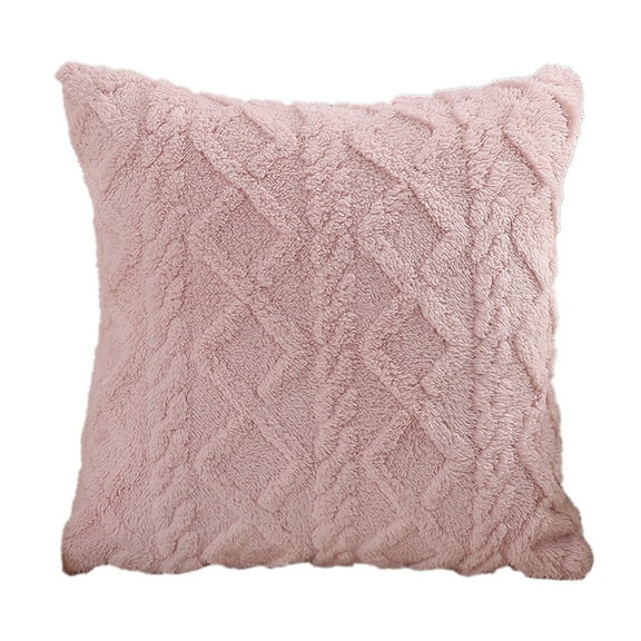 TACILIP Furry Pillows Set Shu Cotton Velvet Living Room Sofa Cushion Office Backrest Lumbar Pillows Cushion Pillows Cover, Gifts for Mom