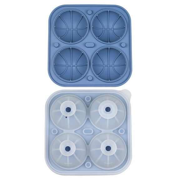 TACILIP Gifts for Family, Ice Cubes Maker,4 Hole Ice Cubes Molding Ice Box Small Household Refrigerator Easy-release Ice Lattice With Cover Ice Lattice, Kitchen Essentials, 1PC