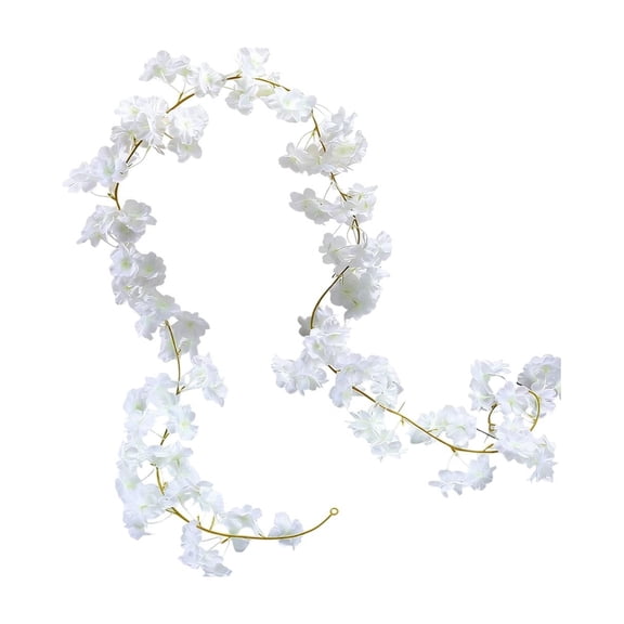 TACILIP Gifts for Family, Simulated Cherrys Blossoms Vines Indoor Ceiling Decoration Vines Flower Strip Air Conditioning Duct Blocking Wrapping Fake Vines, Room Decor, 3PC