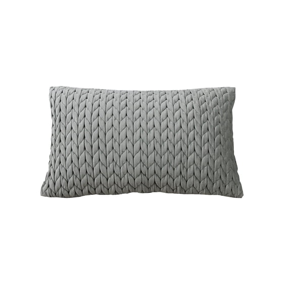 TACILIP Gifts for Family, Twisted Texture Pillowcase Solid Color Pillowcase Rectangular Pillowcase Waist Pillowcase Suitable For Living Room Kitchen Office, Home Decor, 1PC