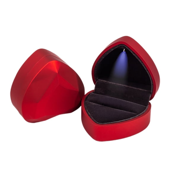 TACILIP Gifts for Family, Heart-shaped Jewelry Box Jewelry Packaging Storage Box With Gift Box Valentine's Day Gift, Home Decor, 1PC