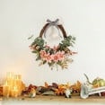 thumbnail image 1 of TACILIP Halloween Decor, Thanksgiving Front Door Artificial Flower Decoration Wreath Outdoor Harvests Festival Wall Hanging Decoration Pendant, Housewarming Gifts, 1 of 6