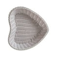 thumbnail image 1 of TACILIP Heart Shaped Remote Control Wedding Candy Box Plastic Basket Jewellery Desktop Storage Basket Rattan Storage Basket Woven Woven Basket, Storage, 1 of 6