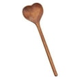 thumbnail image 1 of TACILIP Heart Shaped Wooden Spoon Wooden Heart Spoon Long Handle Coffee Spoon Coffee Stirring Spoon Serving Mixing Spoon for Cooking, Gifts for Mom, 1 of 6