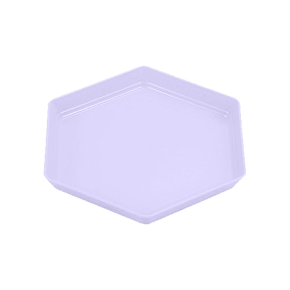 TACILIP Hexagonal Plates Impregnable Dinner Plates Dishwasher Microwave Safe Plastic Plates Reusable Lightweight Plates for Kitchen Or Camping 6.69x6.69 Inches, Gifts for Women