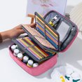 thumbnail image 1 of TACILIP High Capacity Zipper Pens Pencil Case Multi-Functional Stationery Pouch 72 Slots Colored Portable Pencil Bags with 2 Removable Sleeves Pencil Case, Housewarming Gifts, 1 of 6