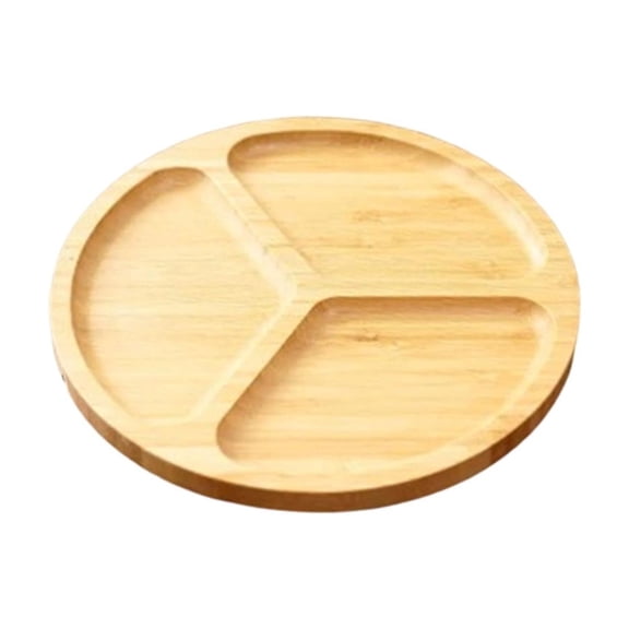 TACILIP Holiday Gifts, Wooden Snack Tray Customizable Bamboos And Wood Serving Tray Japanese-Style Wooden Cake Plates For Home Use, Home Decor, 1PC