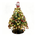 thumbnail image 1 of TACILIP Home Decor, 1PC DIY Beaded Christmas Tree Kit Handmade Mini Tabletop Xmas Tree With Light 3 Styles Topper Decor Gift, Mens Gifts, 1 of 6